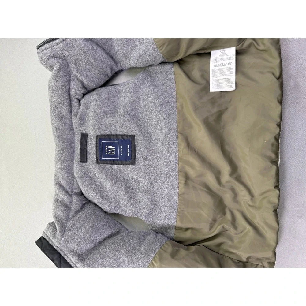 Baby Gap Puffer Vest Snow Mountain Scene Full Zip Size 3 Years‎